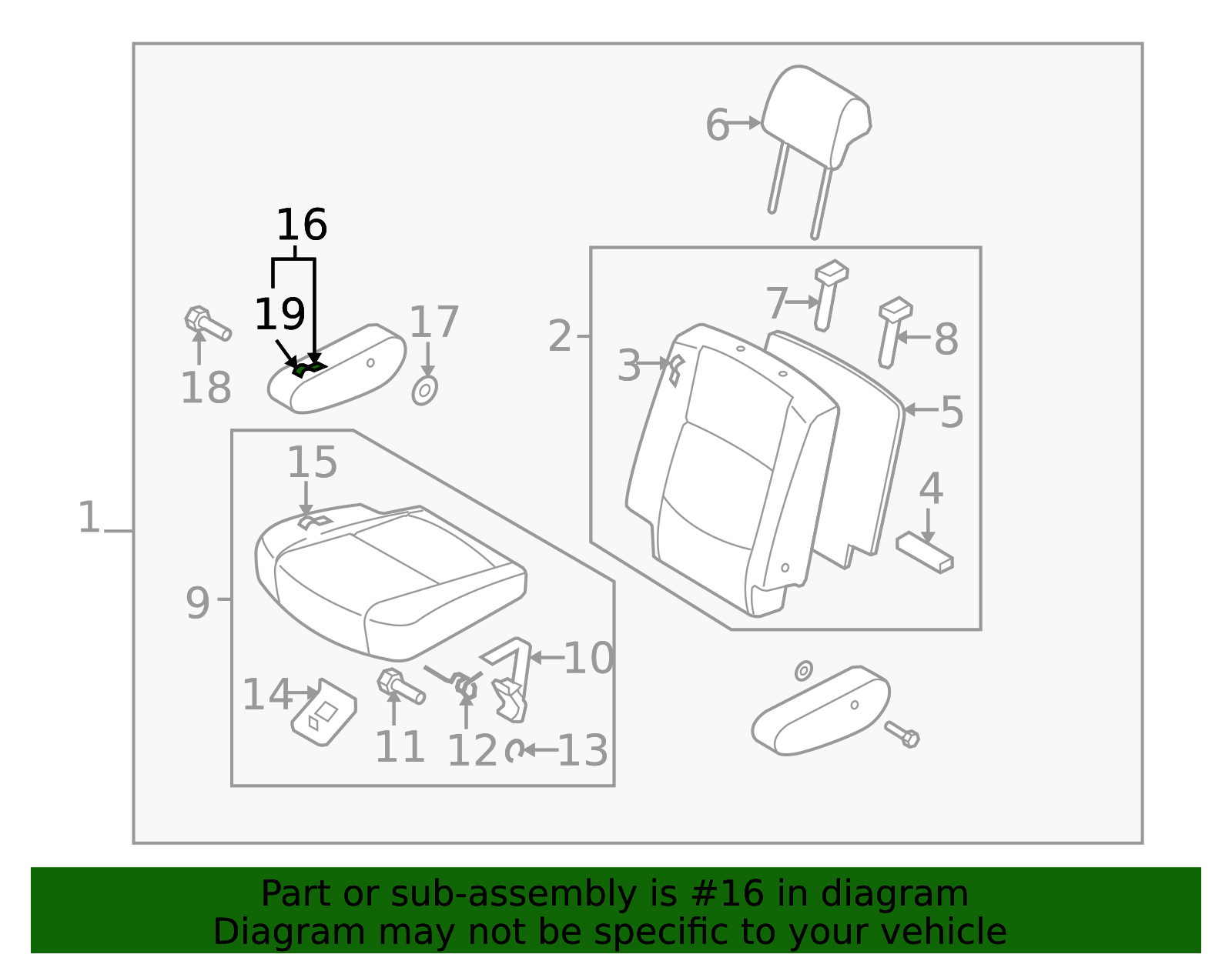 2008-2010 Mazda 5 Seat Armrest C315-88-2D0-02 | OEM Parts Online