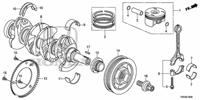 Crankshaft - Piston for 2012 Honda Civic #0