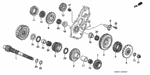 23220PLX000 - Transmission - Automatic: COUNTERSHAFT for Honda Image