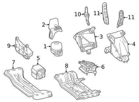 Engine & Trans Mounting for 2013 Mercedes-Benz E 350 #0