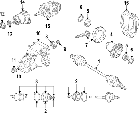 Axle Shafts & Joints for 2020 Mitsubishi Outlander Sport #0