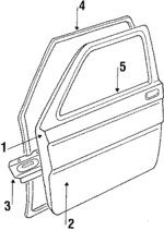 8941066734 - : Outer Panel for Isuzu Image