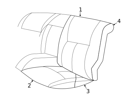 Rear Seat Components for 2000 Dodge Intrepid #0