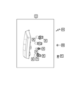 68036503AB - Electrical: Back-up Lamp Socket, Right for Dodge: Journey | Jeep: Compass, Patriot Image