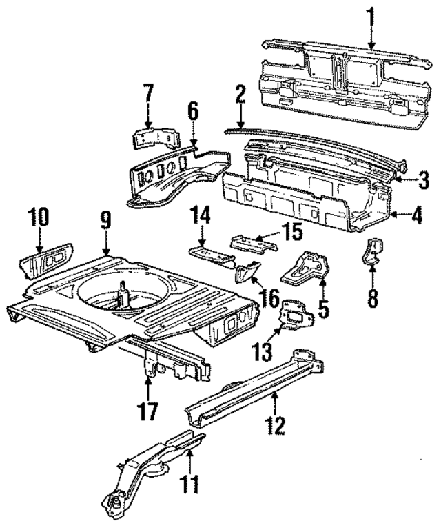 41328106831 - Body: Panel Above Lid for BMW Image