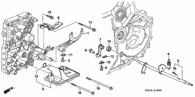 AT Shift Fork (5AT) for 2005 Honda CR-V #0