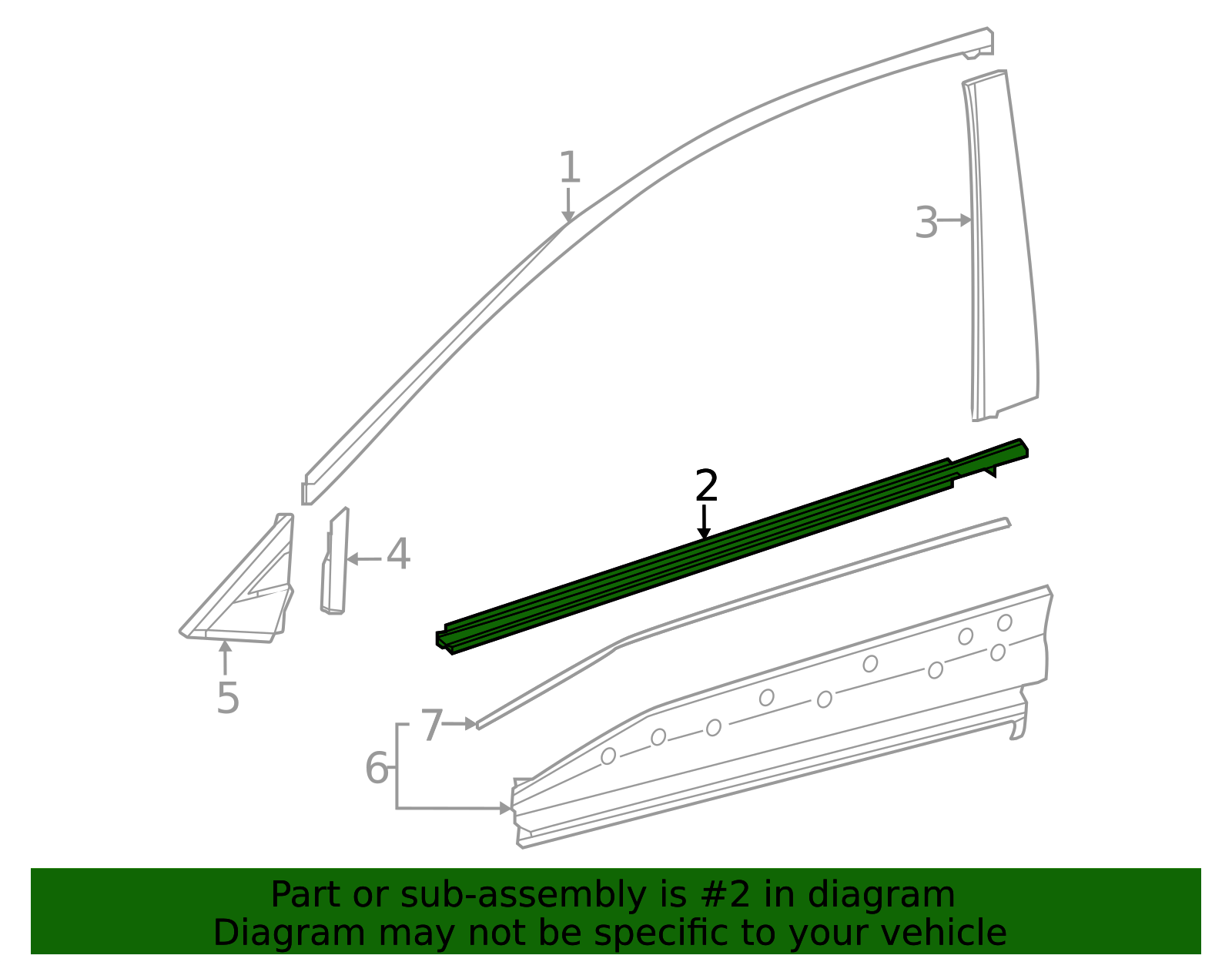 75710-42100 - Molding Assembly, Front Do 2023-2025 Toyota bZ4X