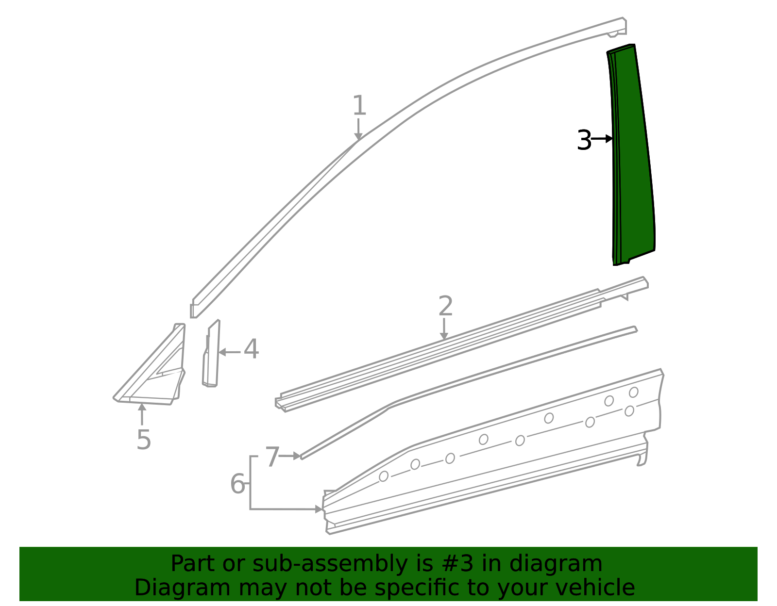 2023-2025 Toyota bZ4X Door Applique 75756-42030 | Toyota Parts Express