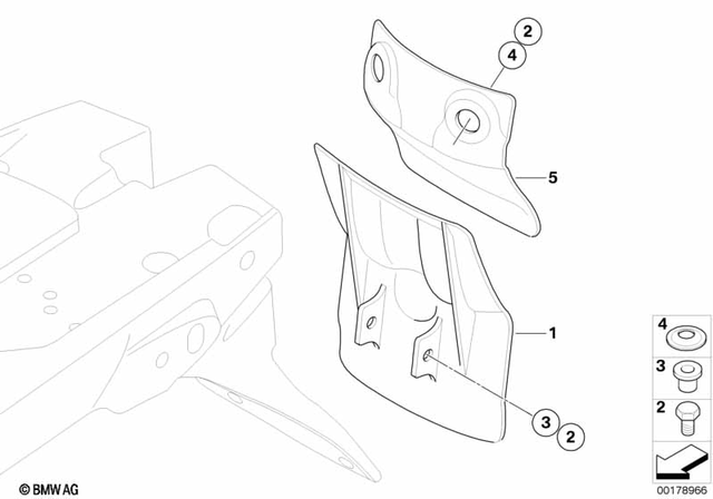 46627710733 - Frame and Mounting Parts: Mudguard, Spring Strut -  for BMW-Motorrad Image image