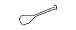 1Y0871708B - Body: Convertible Top Cable for Volkswagen Image