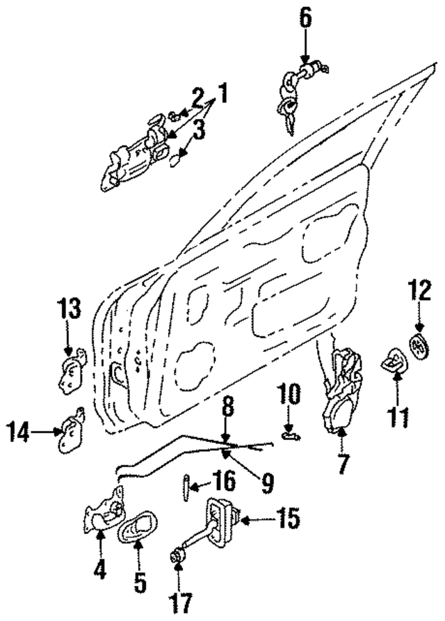 MB517721 - : Hinge for Mitsubishi Image