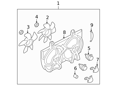Cooling Fan for 2002 Nissan Sentra #0