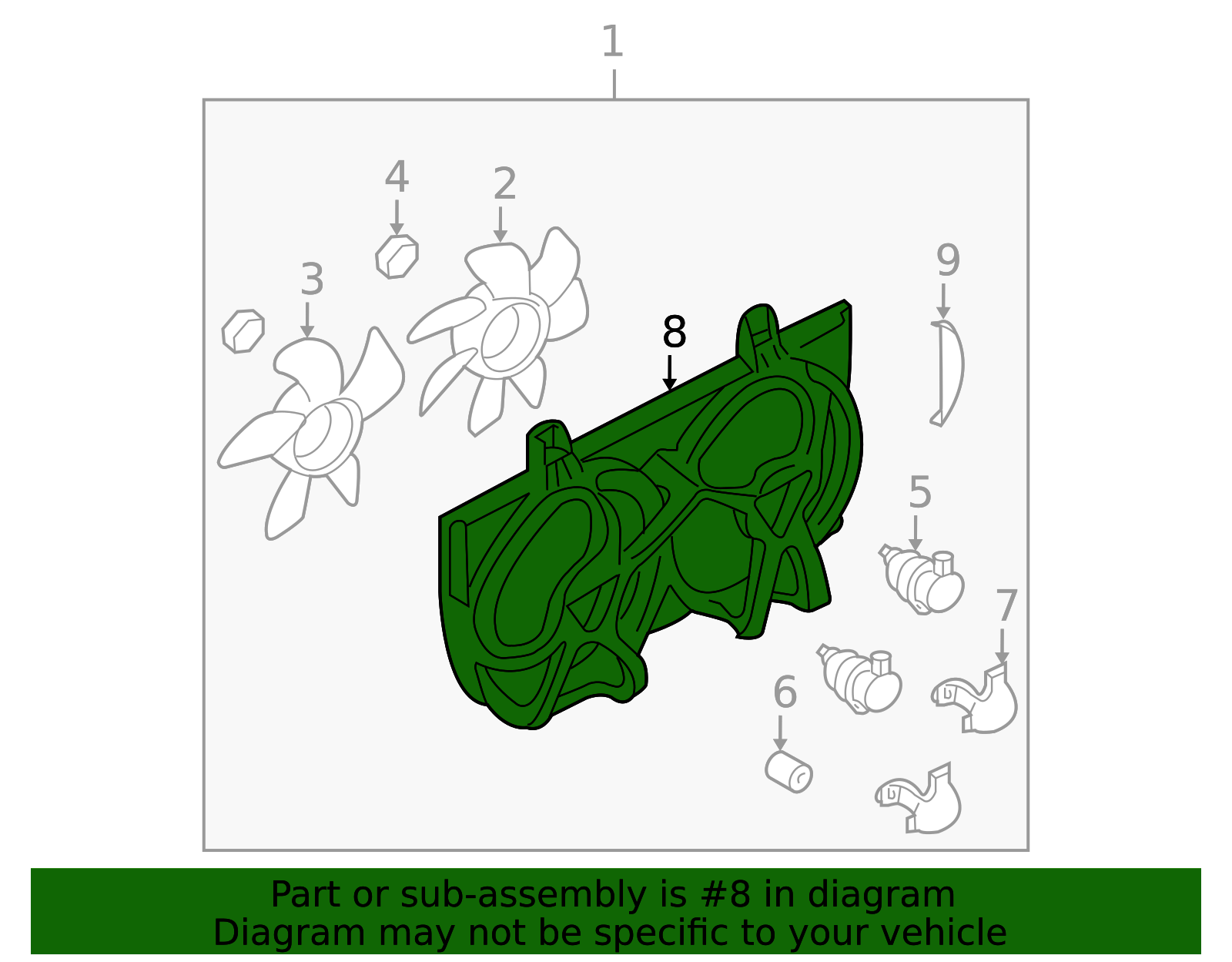 2000-2002 Nissan Sentra Engine Cooling Fan Shroud 21483-6M100 | OEM ...