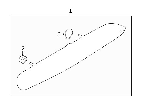 High Mounted Stop Lamp for 2018 Jeep Renegade #0
