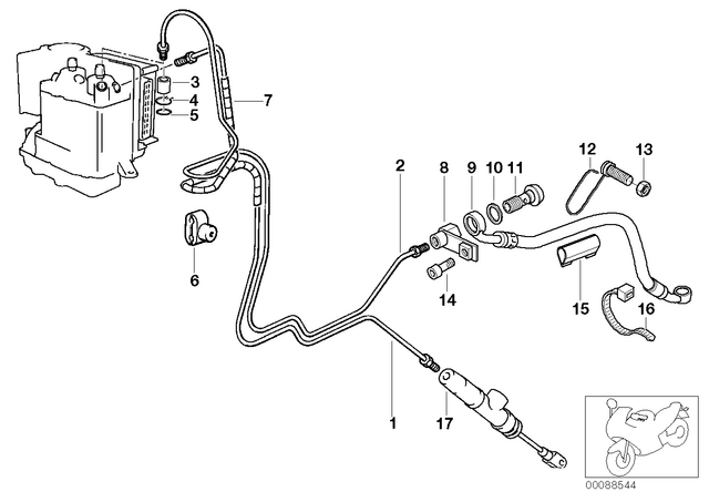 34317657917 - : Brake Master Cylinder for BMW-Motorrad Image