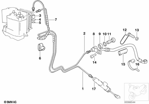 Brake Lines for 1997 BMW-Motorrad R 1100 S #3