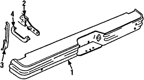 Bumper Assembly - Rear for 1987 Chevrolet V20 #0