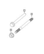 6102184AA - Air Conditioners and Heaters: Hex Head Bolt And Coned Washer for Chrysler: 300, Aspen | Dodge: Challenger, Charger, Durango, Ram 1500, Ram 2500, Ram 3500, Viper | Jeep: Commander, Grand Cherokee, Grand Cherokee L, Grand Wagoneer, Wagoneer, Wrangler | Ram: 1500, 1500 Classic, 2500, 3500 | SRT: Viper Image