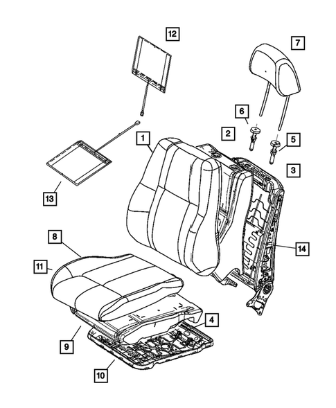 Front Seats and Attaching Parts for 2006 Jeep Grand Cherokee #2