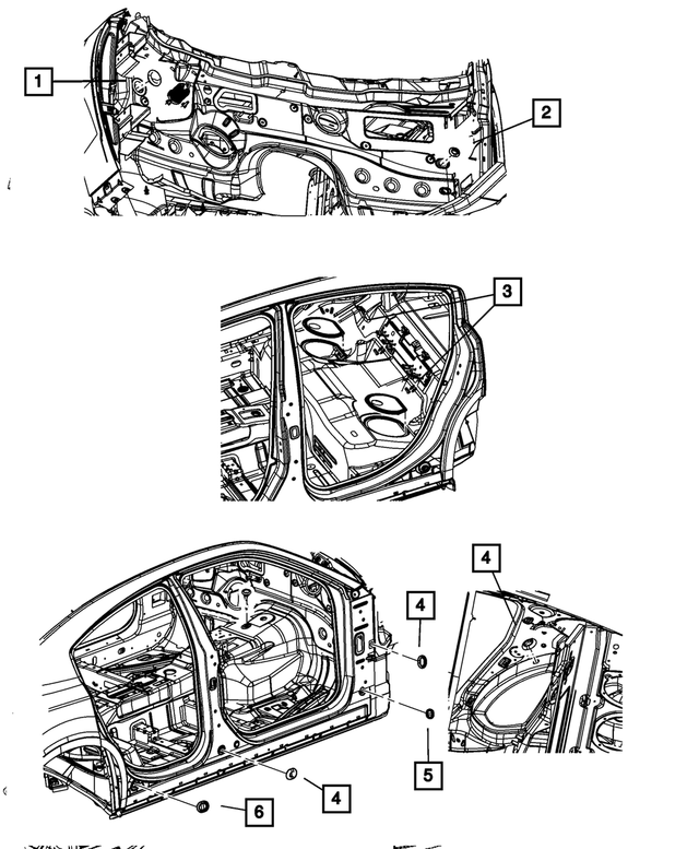 5112208AB - Body Sheet Metal Except Doors: Plug for Mopar Image