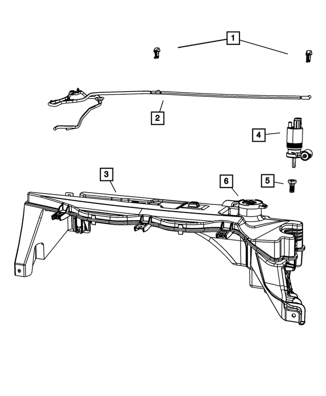 57010485AA - Electrical: Windshield Washer Hose for Mopar Image