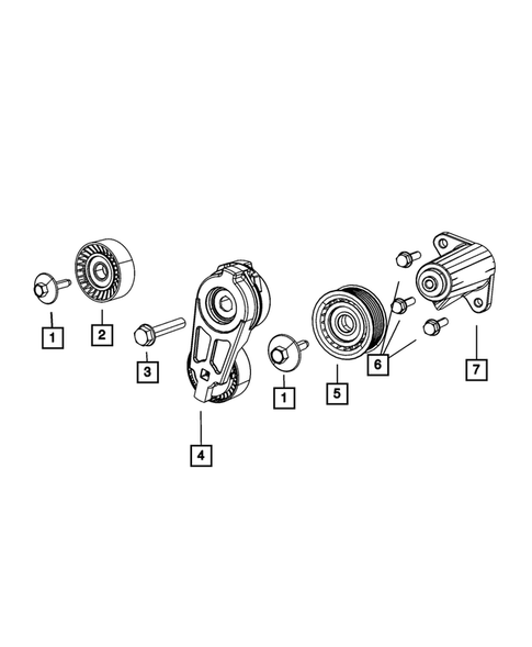Pulleys and Related Parts for 2011 Dodge Charger #0