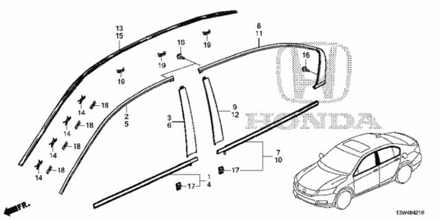 Molding for 2015 Honda Accord #0