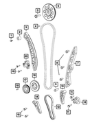 6101513 - 2.4L I4 Gas; Engine: Hex Head Screw And Washer, Mounting for Mopar Image