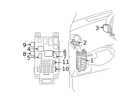 Electrical Components for 2004 Scion xB #1