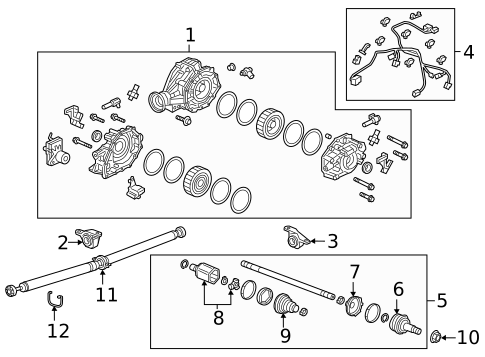 Axle & Differential for 2025 Acura RDX #0