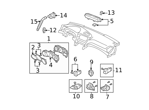 Mirrors for 2004 Acura TL #1