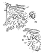 5273102AB - Clutch: Brake Pedal Bracket for Chrysler: PT Cruiser | Dodge: Neon Image