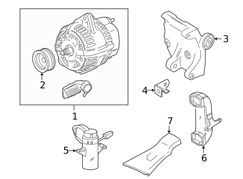 Alternator for 2003 Jaguar XK8 #0