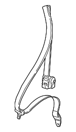 99680303301 - Electrical: Belt &amp; Retractor for Porsche: 911 Image