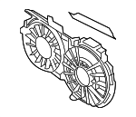 8E0121207J - Cooling System: Fan Shroud for Audi: A4, A4 Quattro Image