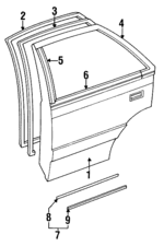 HE0173020H - Body: Door Shell for Mazda: 929 Image