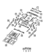 68637406AA - Body Sheet Metal Except Doors: Floor Pan for Jeep: Wrangler Image