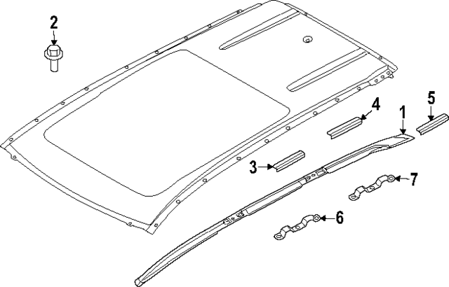 738237JA0A - : Roof Rack for INFINITI: QX80 Image