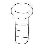 51417122657 - Body: Lower Quarter Trim Bolt for BMW: 128i, 135i, 135is Image