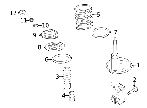 Struts & Components for 2012 Hyundai Tucson #0
