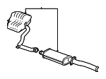 4581860AJ - Exhaust: Muffler &amp; Pipe for Mopar Image