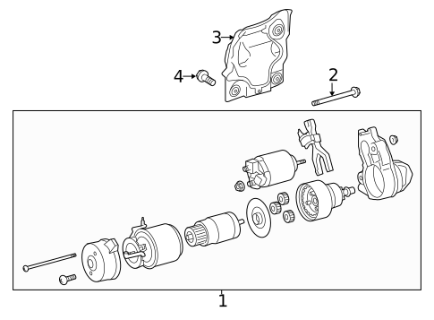 Starter for 2017 Lexus LS460 #0