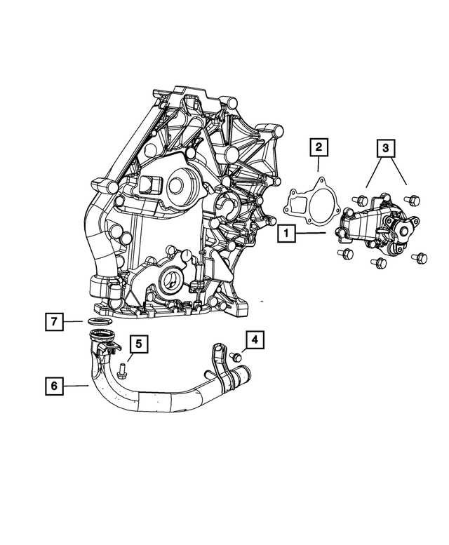 4648952BB - Cooling: Water Pump for Mopar Image
