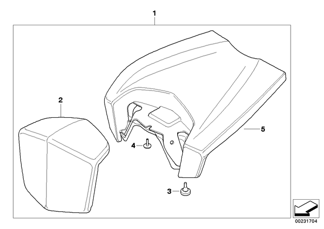 71607691847 - : Upholstery for BMW-Motorrad Image