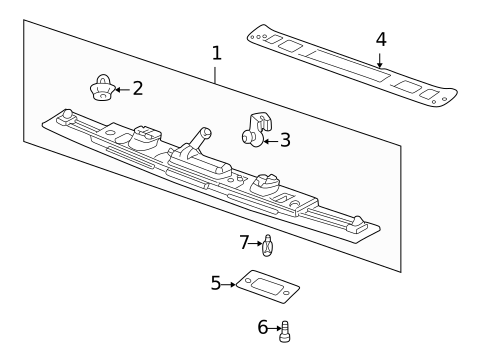License Lamps for 1999 Saab 9-3 #0
