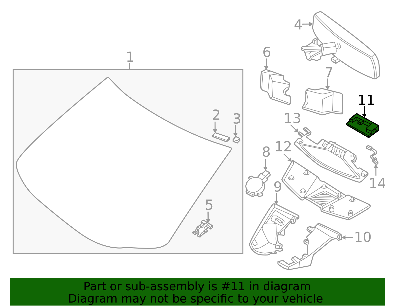 Autoparts_03 Parking Assist PDC Sensor For 2023-2024 Nissan Ariya – Gray – Replaces 28437-00Q0F