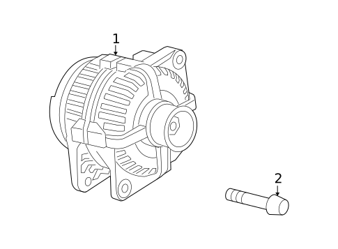 Alternator for 2008 Chrysler Aspen #0