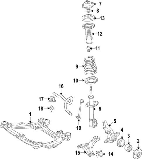 Suspension Components for 2011 Lexus HS250h #1