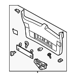 3AF867605A9B9 - Body: Lower Trim Panel for Volkswagen: Passat Image