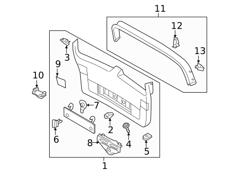 Interior Trim for 2009 Volkswagen Passat #0